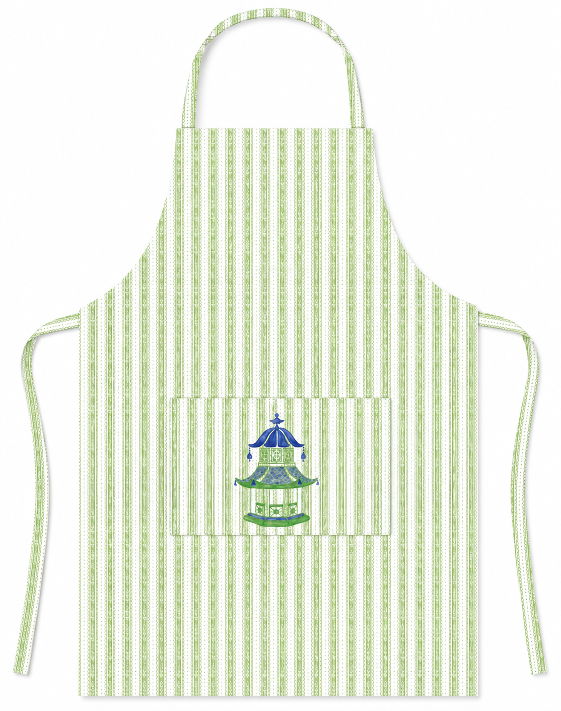 APRON ~ PAGODA GREEN