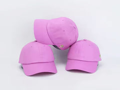 HIBISCUS PINK LINEN BLEND BASEBALL CAP BY JANE FOR HSH
