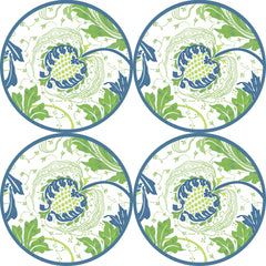 COASTER SET OF 4 ~ POMEGRANATE ~ 5 COLORS