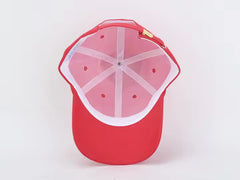 ROUGE LINEN BLEND BASEBALL CAP BY JANE X HSH
