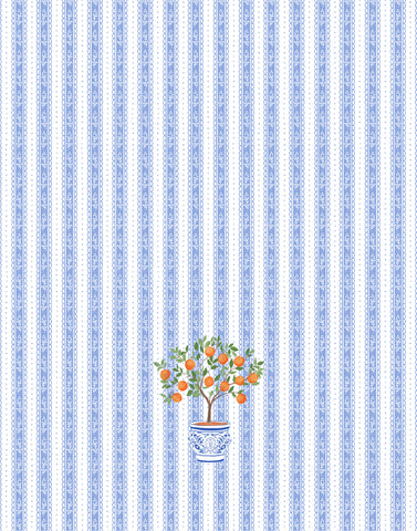 TEA TOWEL ~ TOPIARY OCEAN