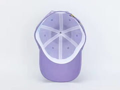 VIOLET LINEN BLEND BASEBALL CAP BY JANE X HSH