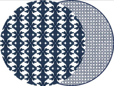 ROUND TWO SIDED LAURA PARK PALM  AND JAIPUR PLACEMAT ~