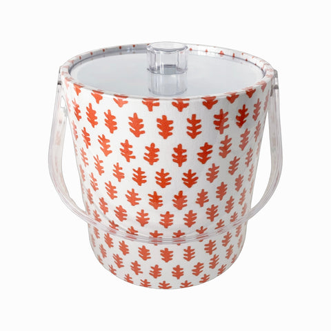 TANGERINE AGRA ICE BUCKET ACRYLIC HANDLE