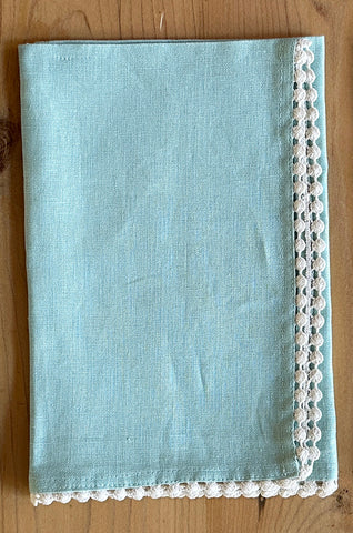 LINEN NAPKIN ~ AQUA