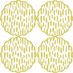 COASTER SET OF 4- DASH ~ 6 COLORS