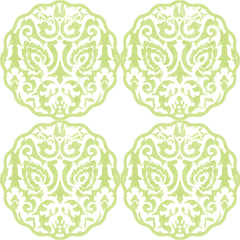 DAMASK SCALLOP COASTERS ~ 11 COLORS