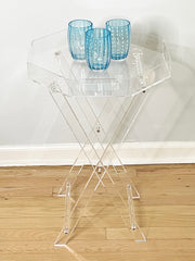 ACRYLIC OCTAGONAL TRAY TABLE