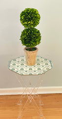 ACRYLIC OCTAGONAL TRAY TABLE