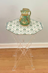 ACRYLIC OCTAGONAL TRAY TABLE