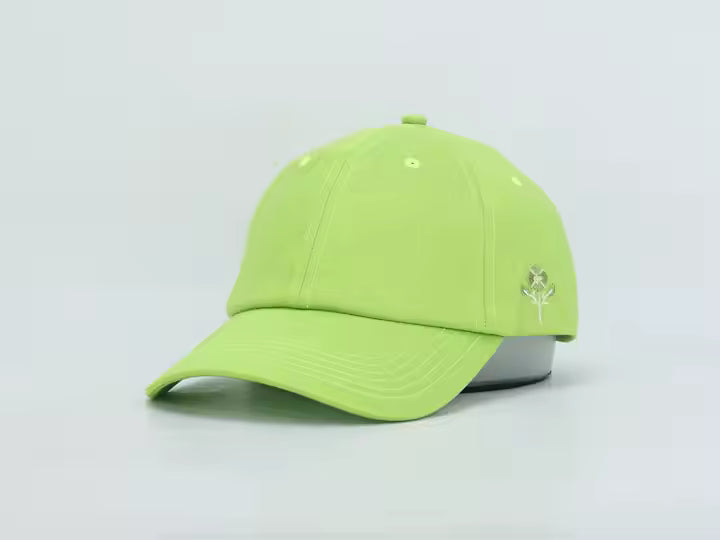 GREEN APPLE LINEN BLEND BASEBALL CAP BY JANE X HSH