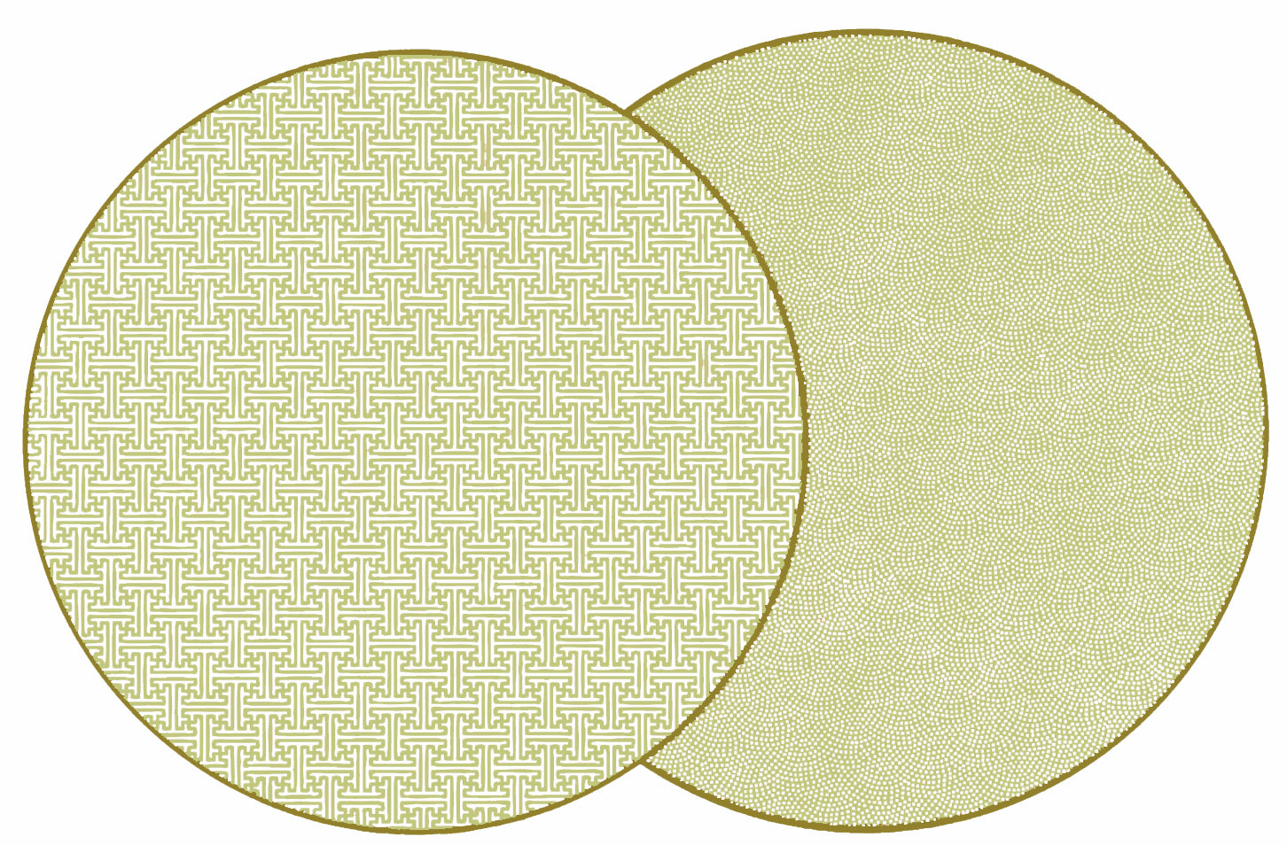 ROUND TWO SIDED PLACEMAT SAYAGATA LIME A