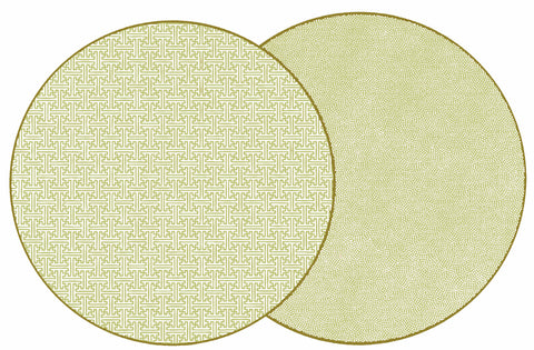 ROUND TWO SIDED PLACEMAT SAYAGATA LIME A