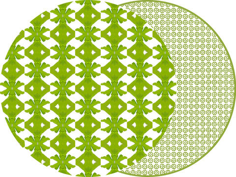 ROUND LAURA PARK ROUND PALM PLACEMATS ~ 2 COLORS