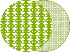ROUND LAURA PARK ROUND PALM PLACEMATS ~ 2 COLORS