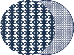 ROUND LAURA PARK ROUND PALM PLACEMATS ~ 2 COLORS