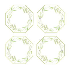 COASTER SET OF 4 ~ LEAVES ~ 7 COLORS