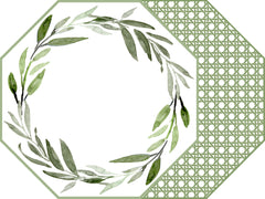 WATERCOLOR LEAVES WREATH