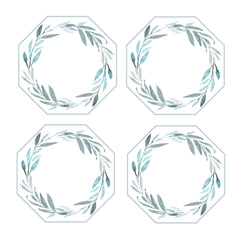 COASTER SET OF 4 ~ LEAVES ~ 7 COLORS