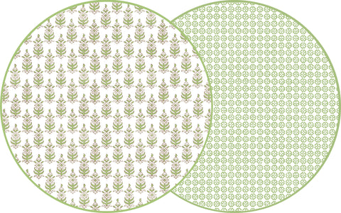 ROUND TWO SIDED RAJ & JAIPUR PLACEMATS