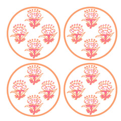 COASTER SET OF 4 ~ PETITE FLEUR ~ 4 COLORS