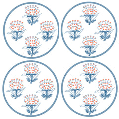 COASTER SET OF 4 ~ PETITE FLEUR ~ 4 COLORS