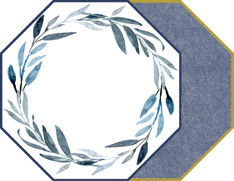 WATERCOLOR LEAVES WREATH