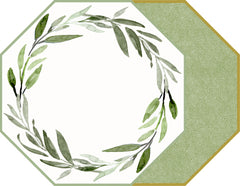 WATERCOLOR LEAVES WREATH