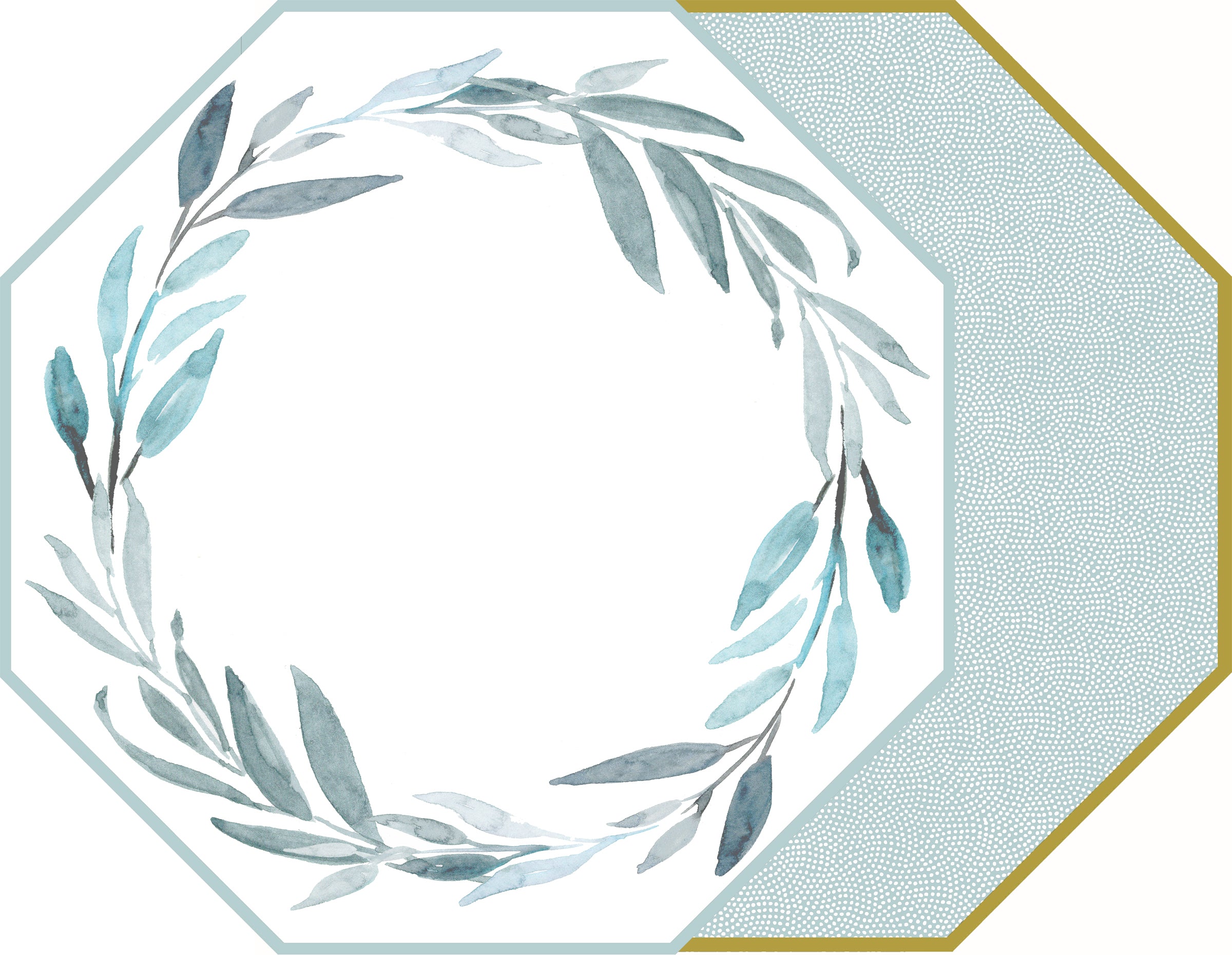 WATERCOLOR LEAVES WREATH