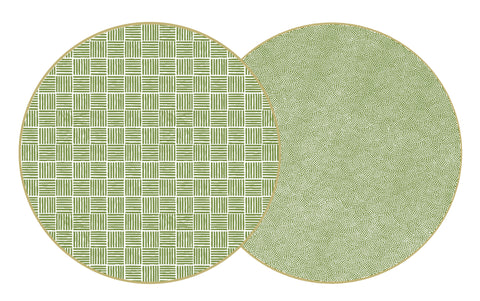 ROUND TWO SIDED MODERN SQUARES PLACEMAT RETAIL