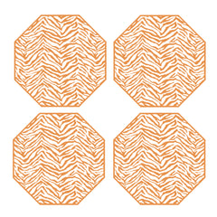COASTER SET OF 4 ~  ZEBRA ~ 4 COLORS